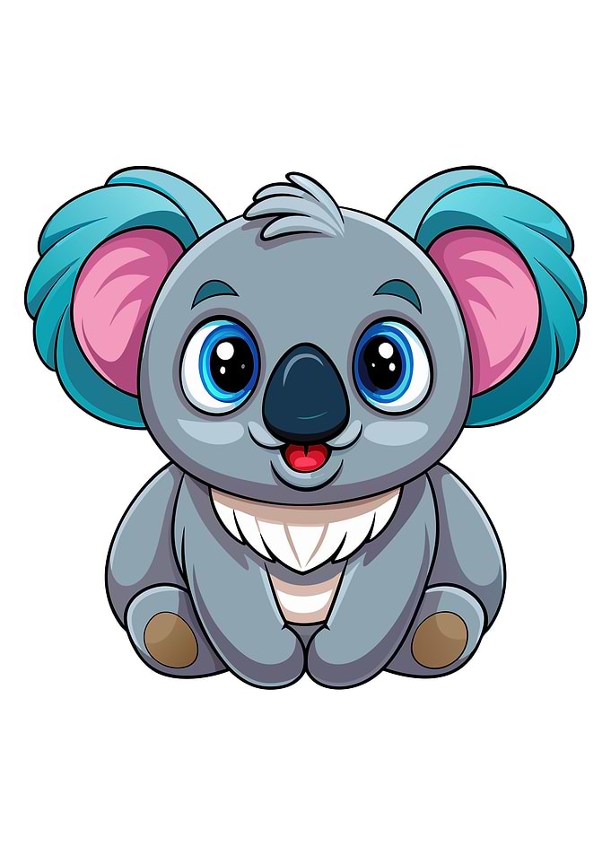 Cute Cartoon Koala Illustration