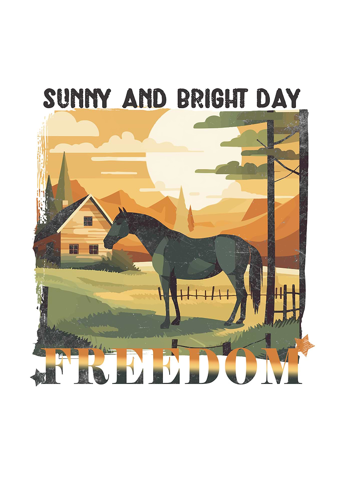 Horse on a Sunny Day