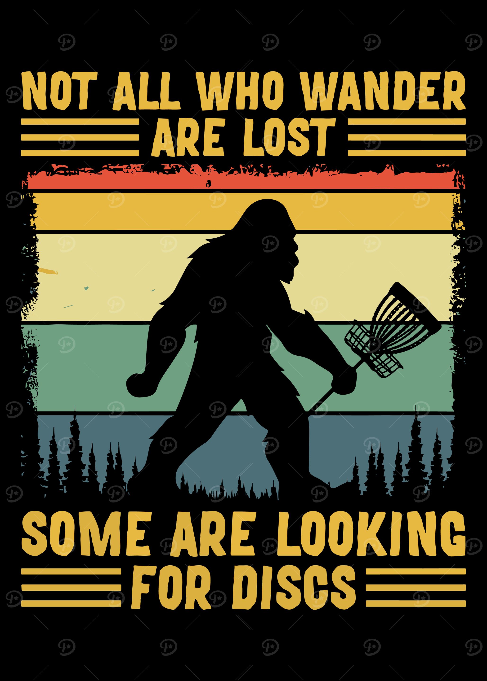Bigfoot Disc Golf Retro Design