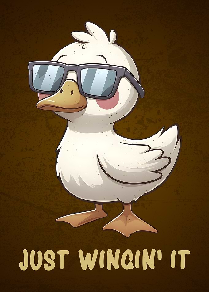 Cute Cool Baby Duck