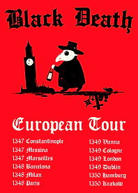Black Death European Tour Poster