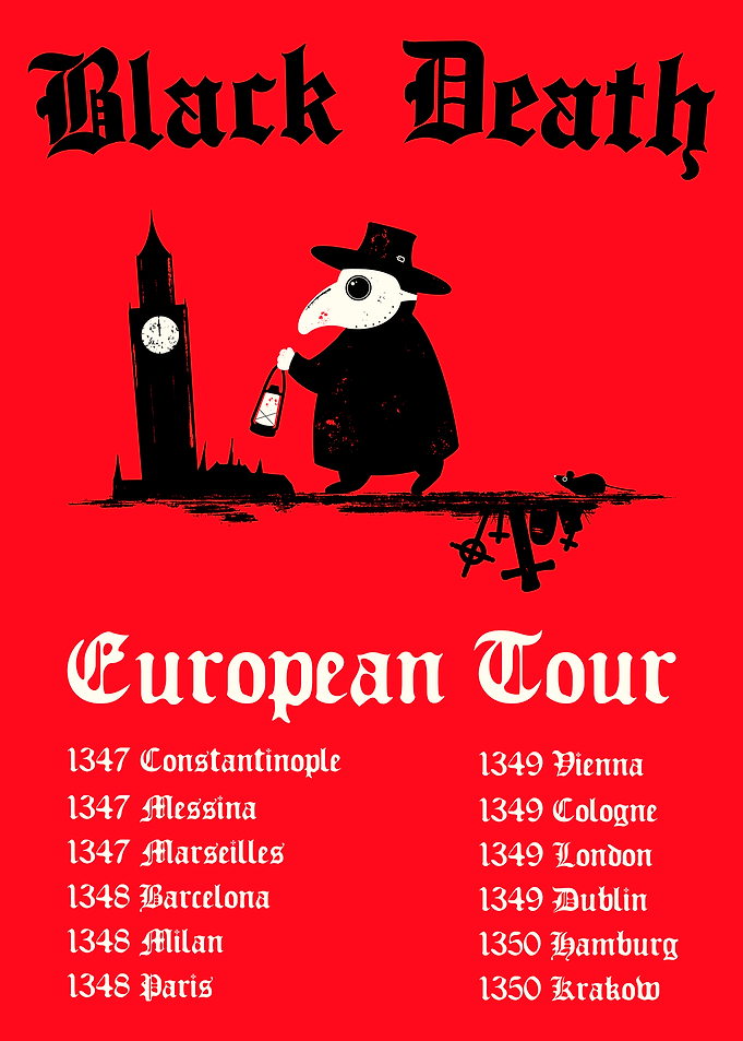 Black Death European Tour Poster