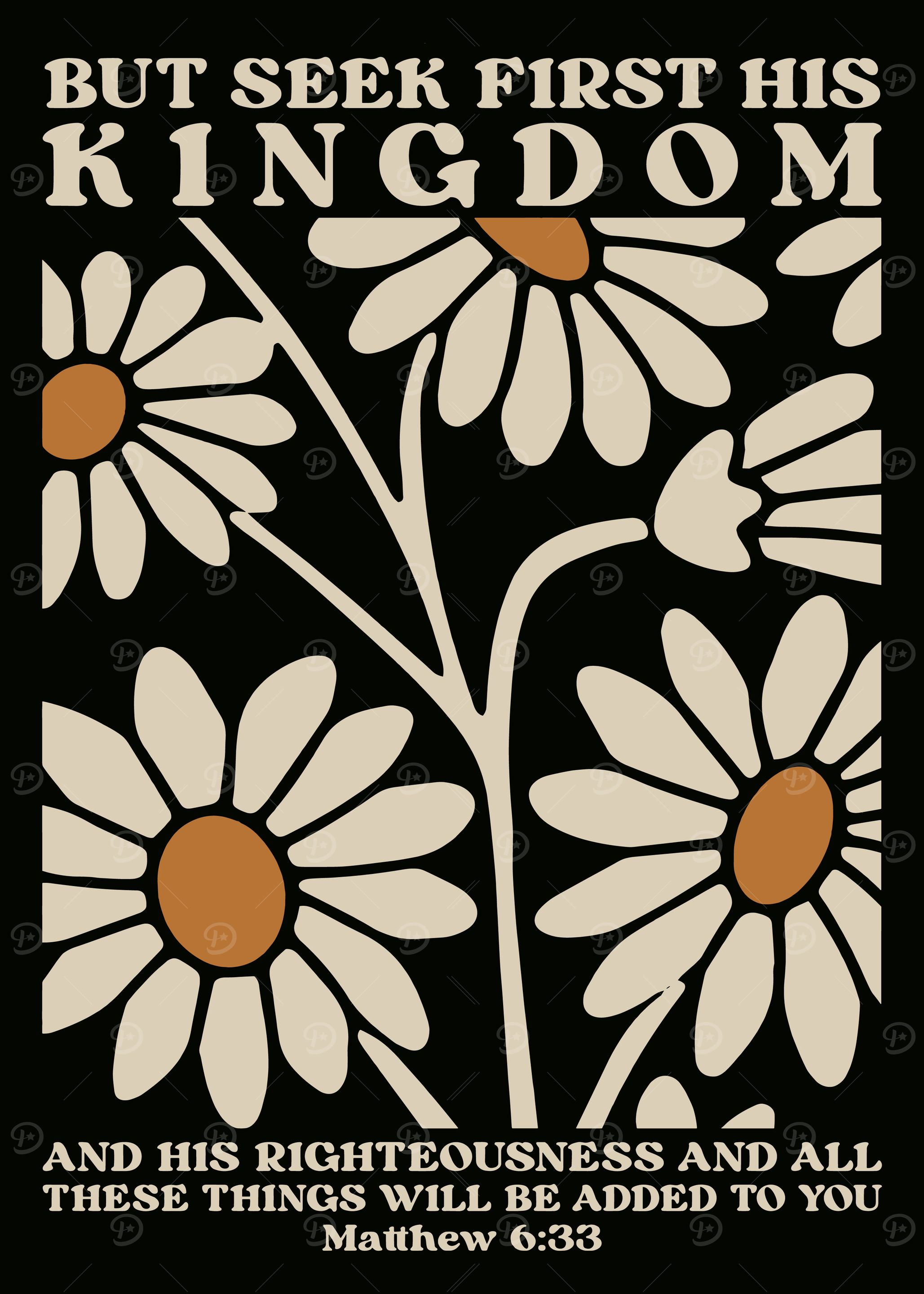 Kingdom Seek First Floral Art