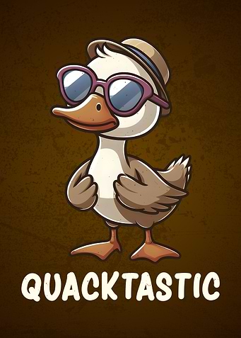 Vintage Bird Humor Funny Duck