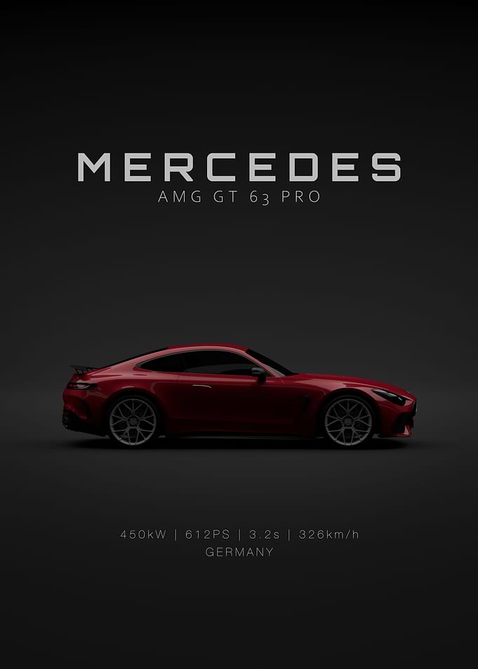 Mercedes AMG GT 63 PRO - Red