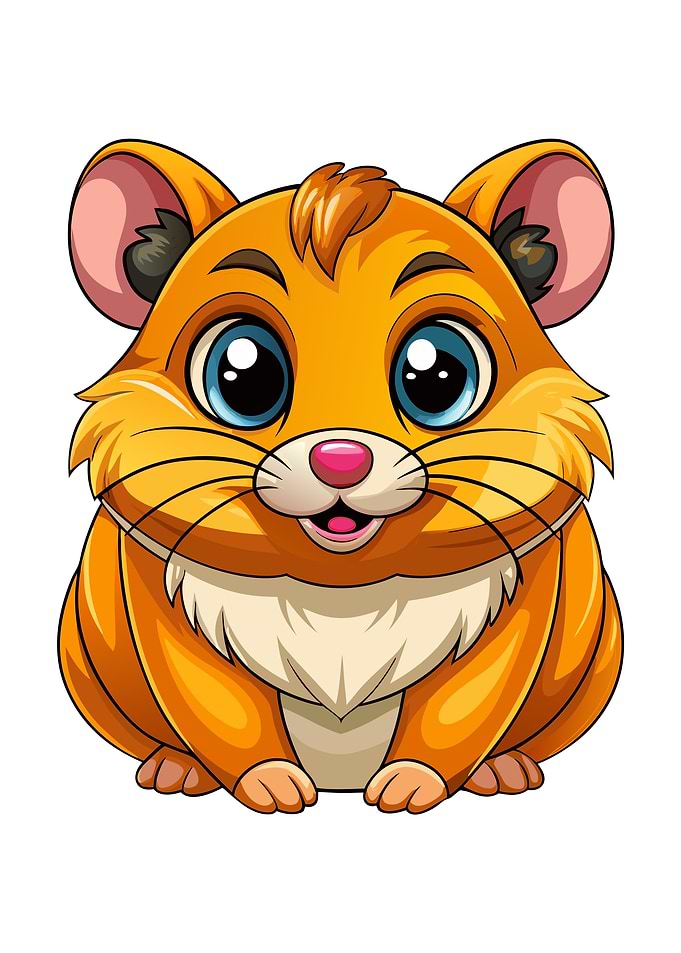 Cartoon Hamster Illustration