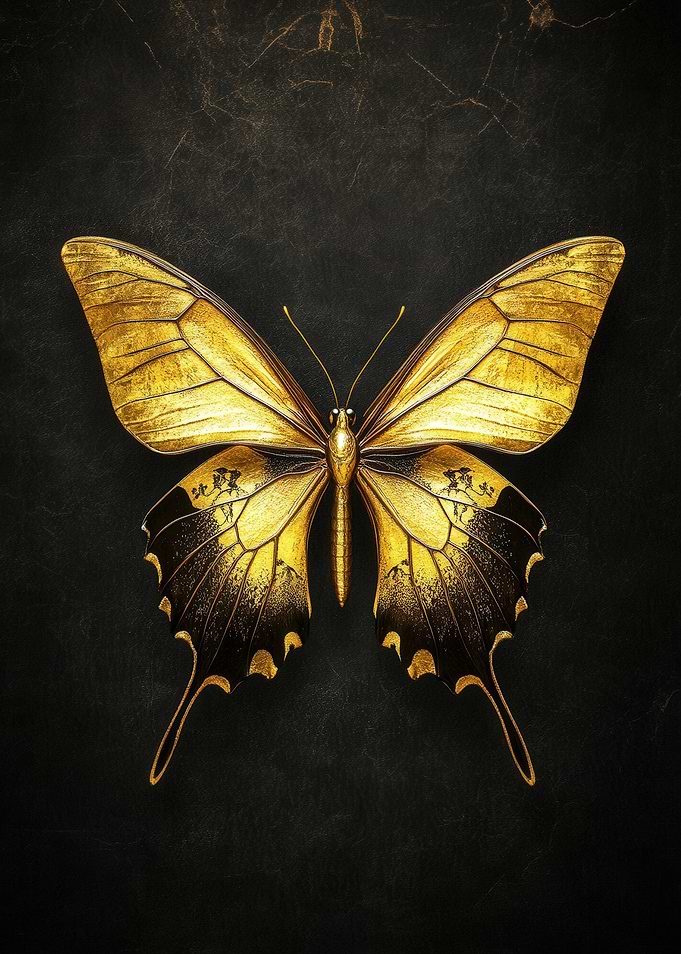 Golden Butterfly | Golden Monarch Glow