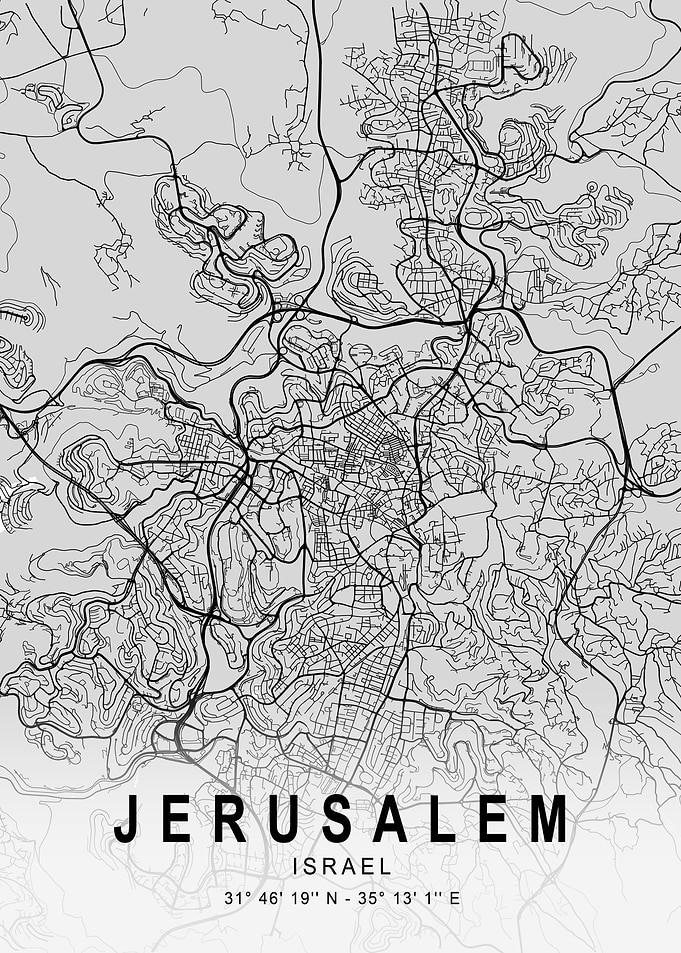 Jerusalem Light City Map