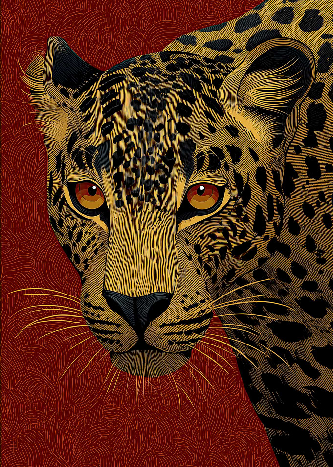 Detailed Leopard Portrait