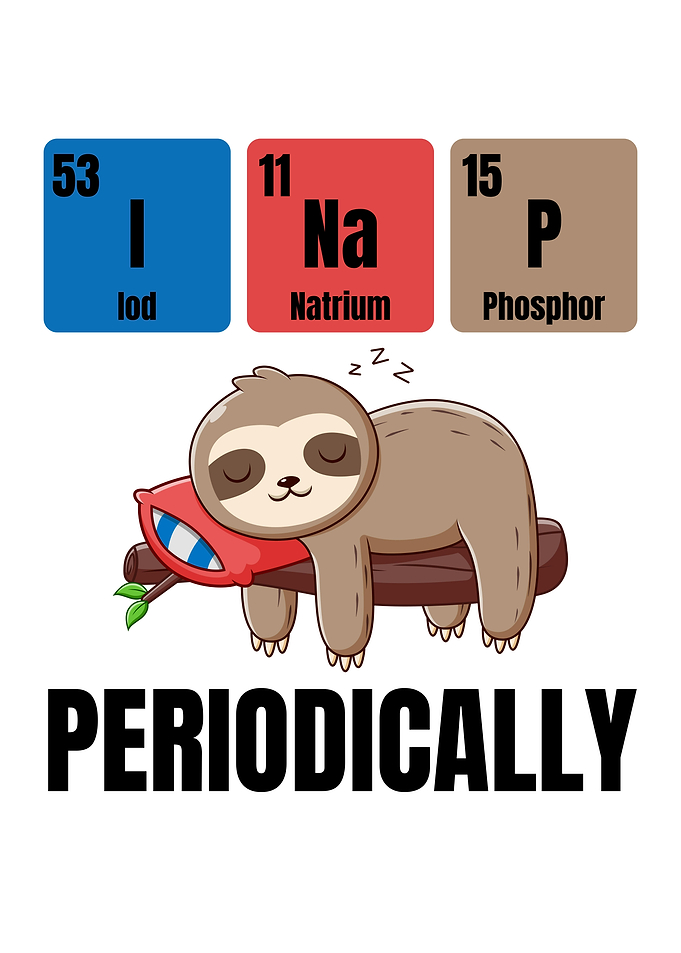 Funny Chemistry Nap