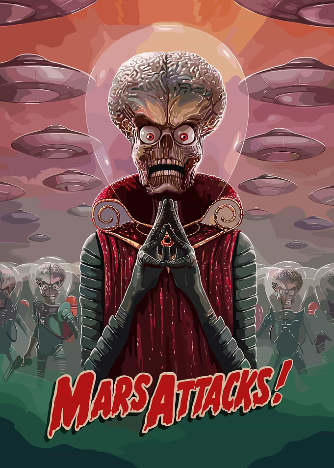 Mars Attacks! Movie Poster Art