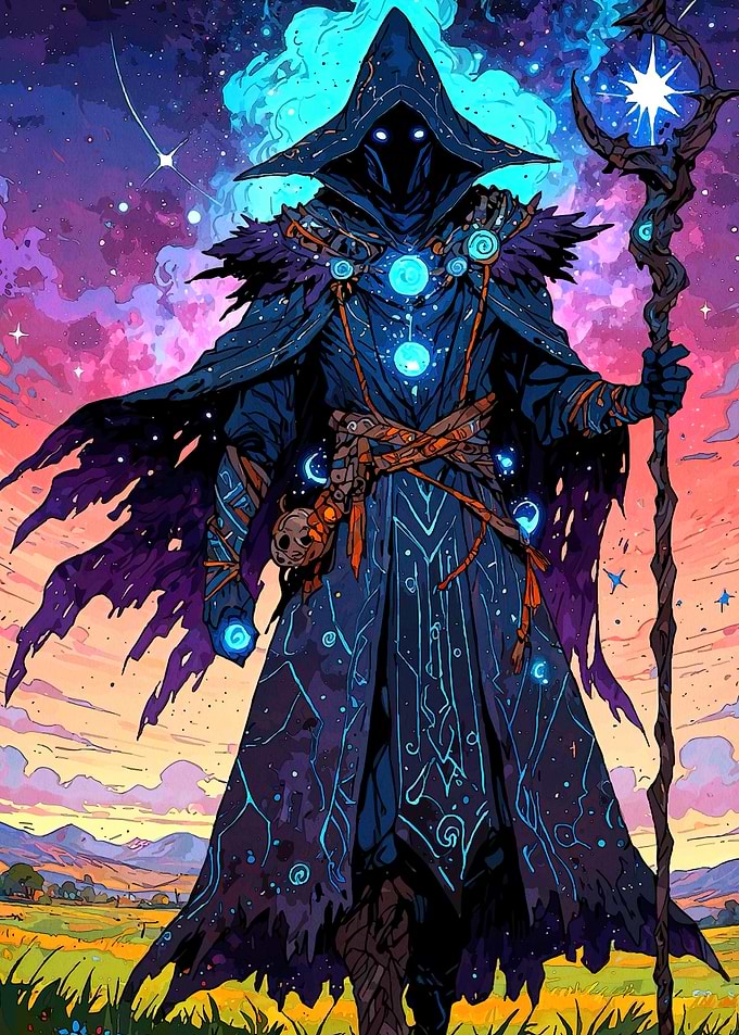 Mystic Wizard Staff Hood