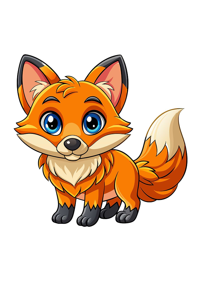 Cartoon Fox Illustration