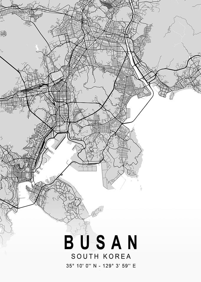 Busan Light City Map