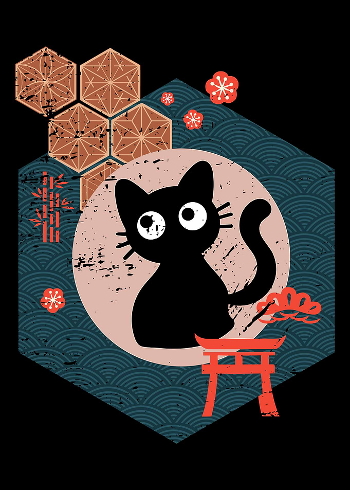 Japanese Cat Art