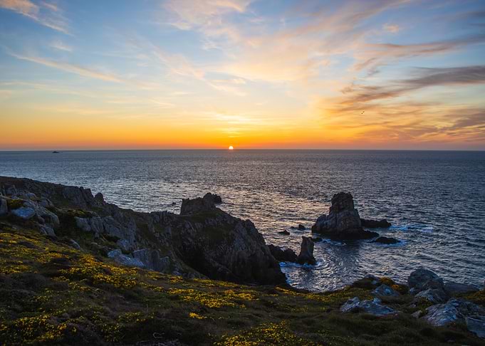 Coastal Sunset Landscape