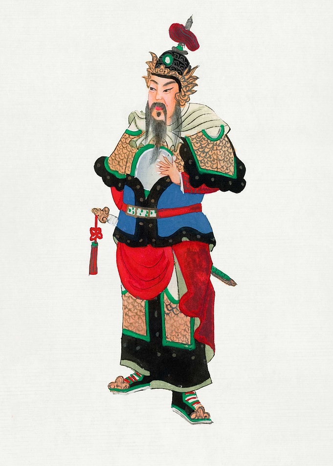 Chinese Warrior Painting