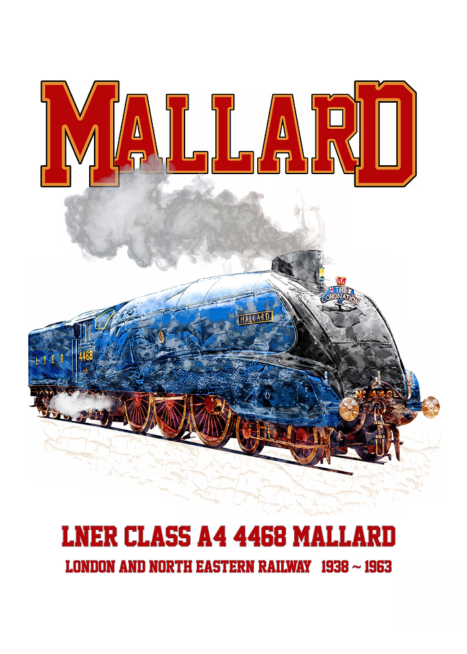 Mallard LNER Class A4 4468 Steam Locomotive