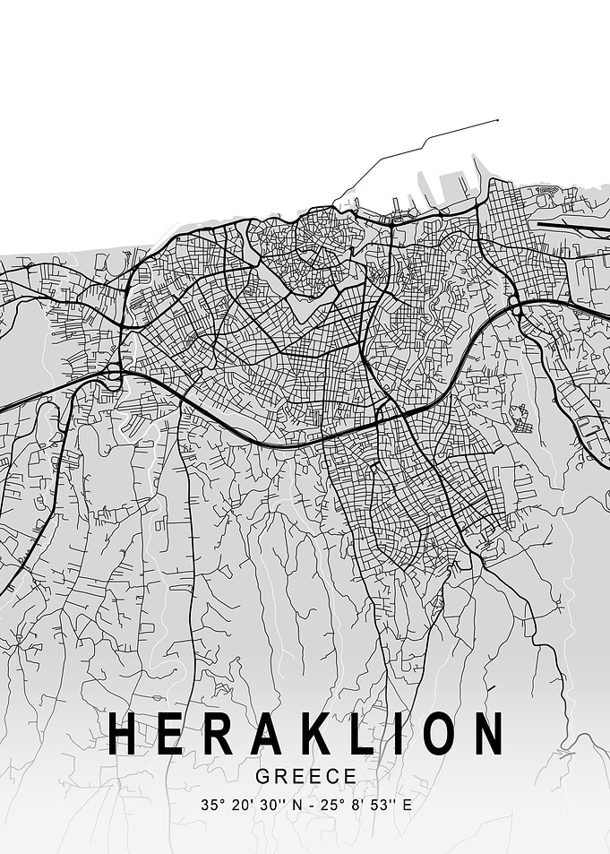 Heraklion Silver City Map
