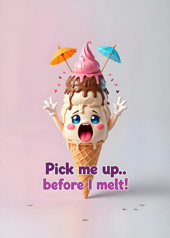 Pick me up before I melt