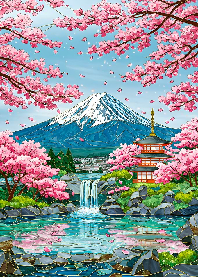 Mount Fuji Cherry Blossom