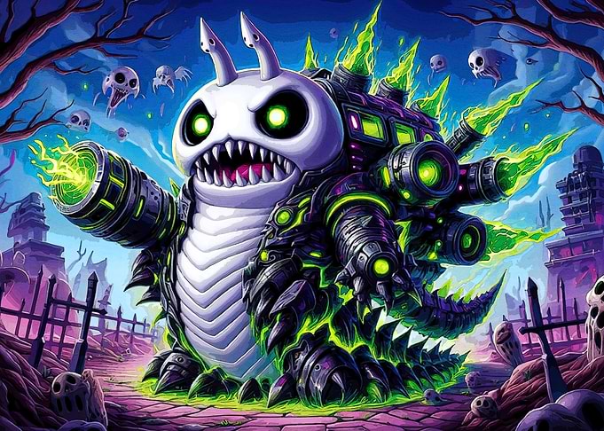 Cyberpunk Monster Green Energy