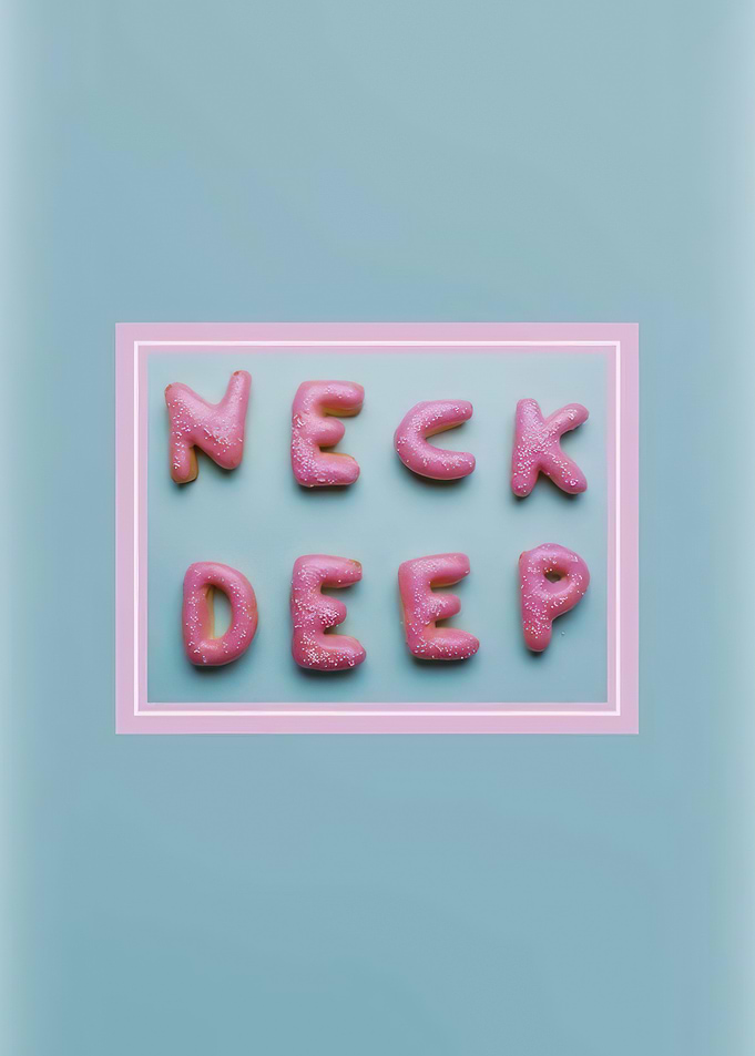 Neck Deep Pink Letter Art