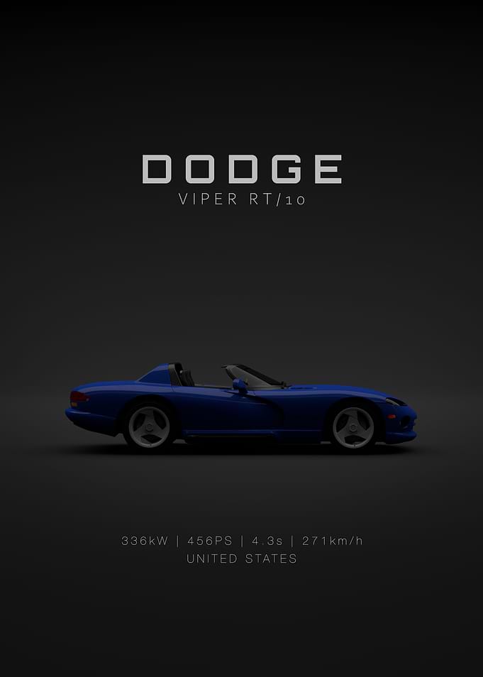 2001 Dodge Viper RT-10 Blue Specs
