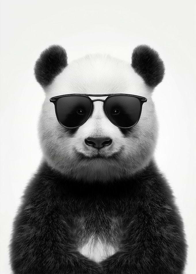 Cool Panda with Sunglasses