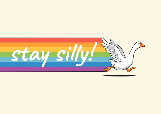 Stay Silly Goose Rainbow
