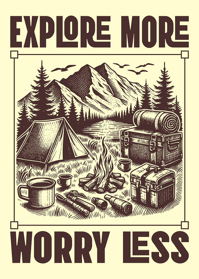 Explore More Worry Less Camping Adventure