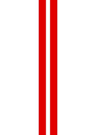 Red and White Racing Stripes
