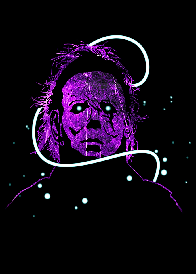 Michael Myers Purple Neon