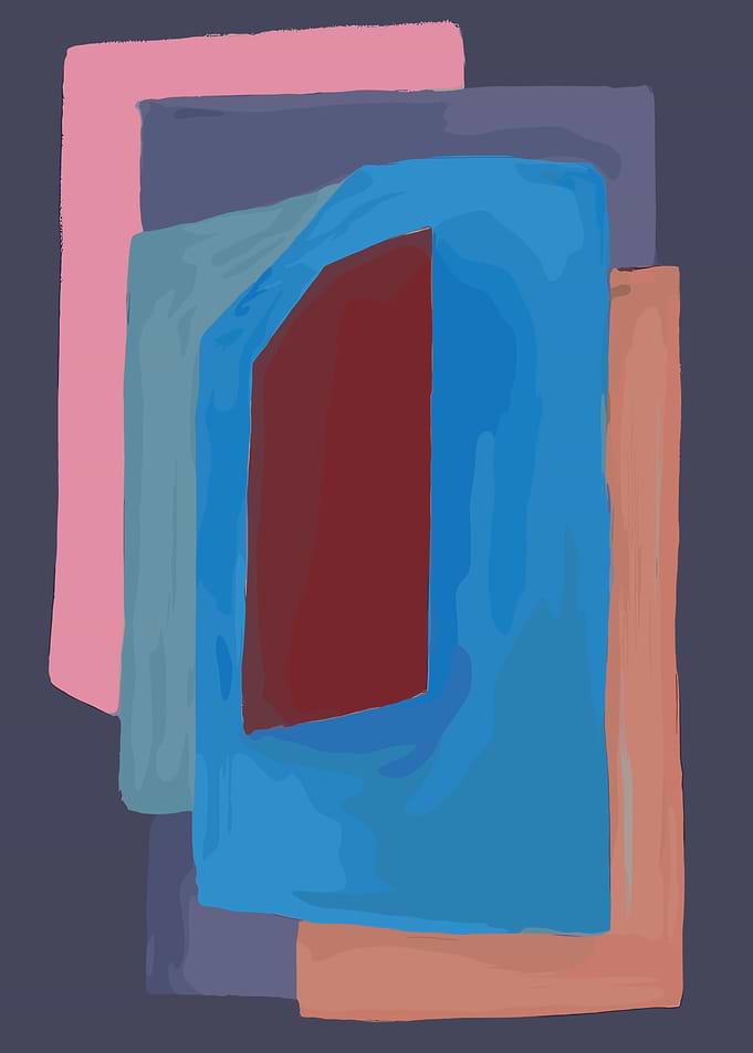 Abstract Rectangular Color Blocks