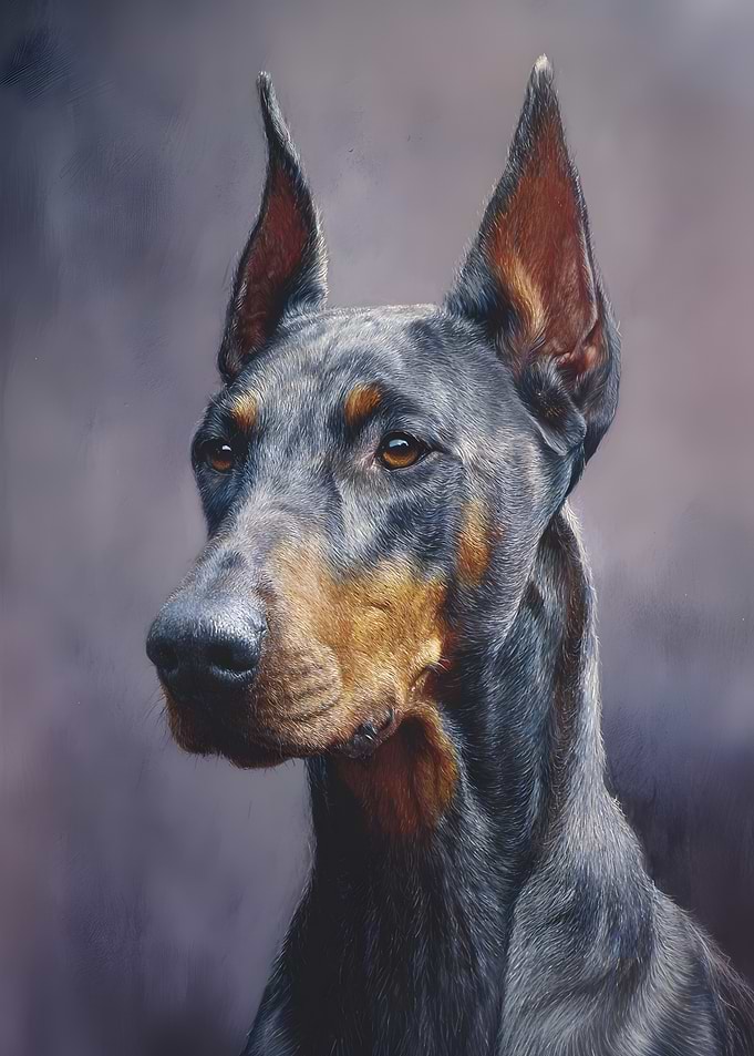 Doberman Portrait