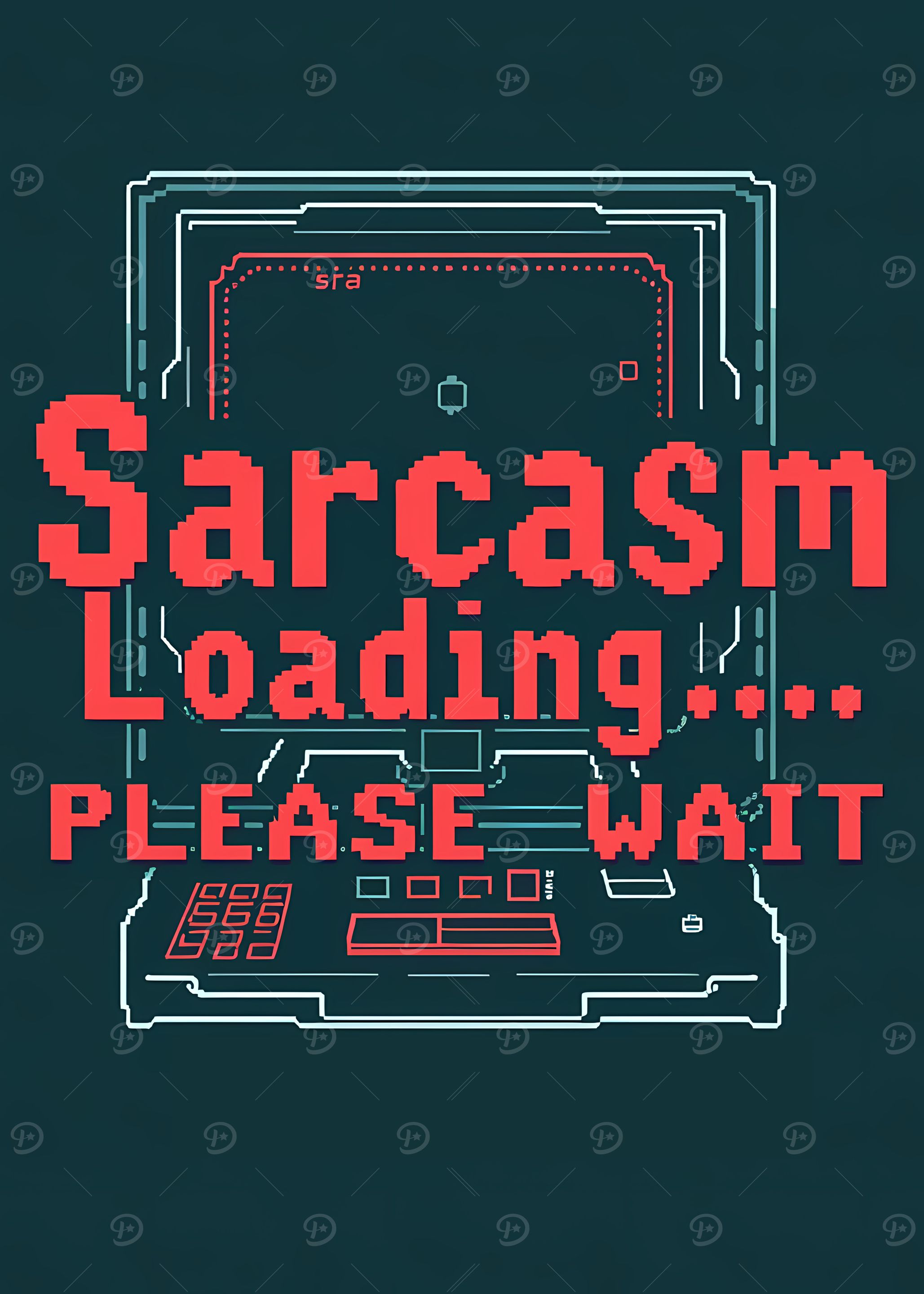 Sarcasm Loading Pixel Art