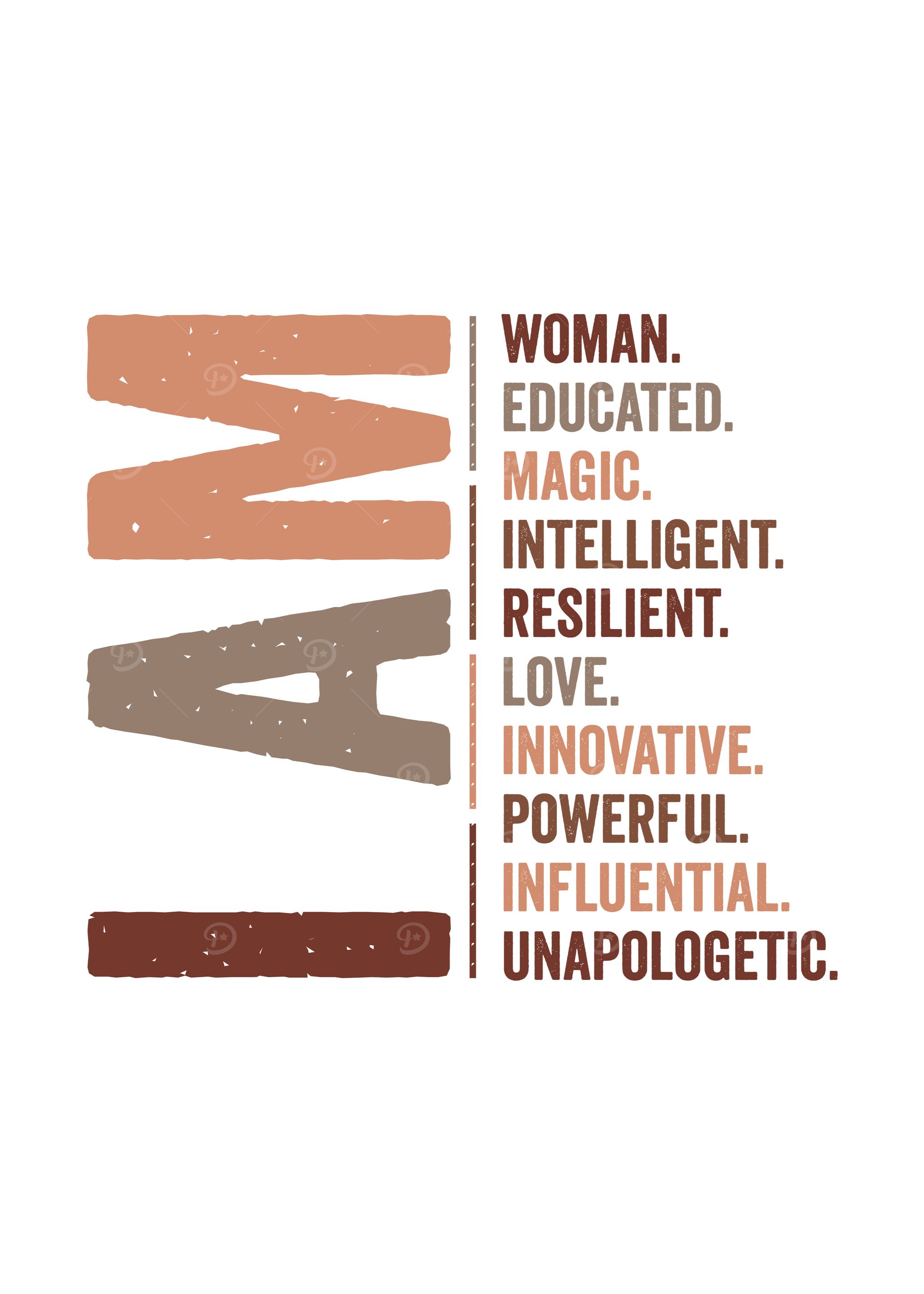 I AM Woman Empowerment Melanin Black