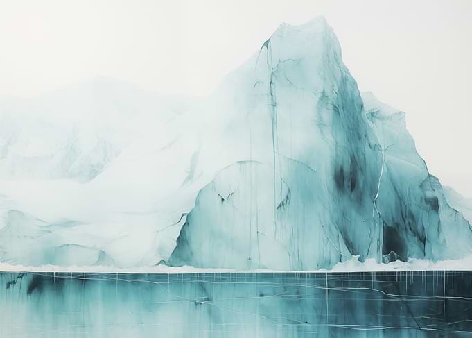 Iceberg Reflection Art
