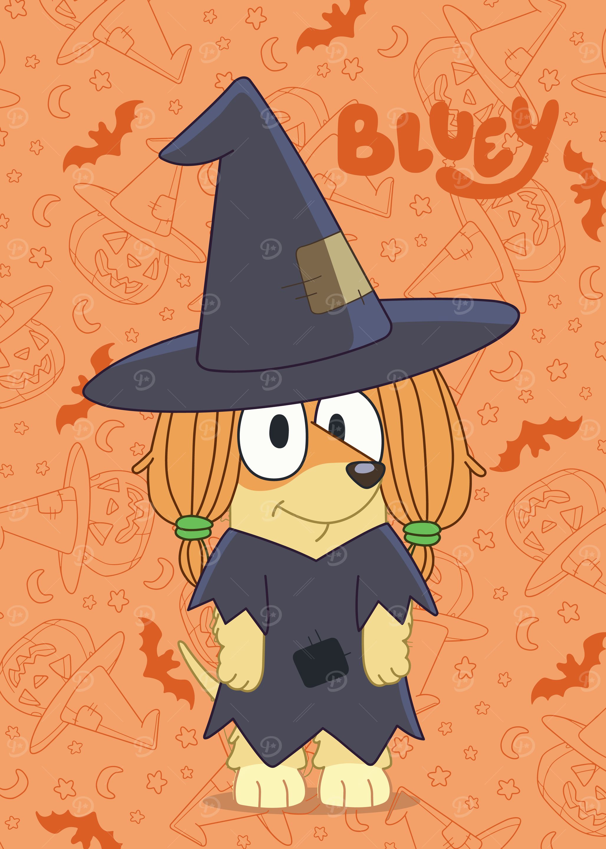 Bluey Halloween Witch Costume