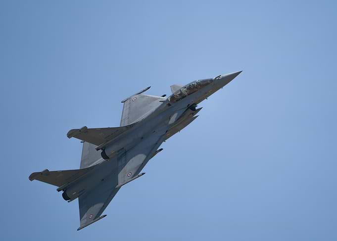 French Rafale Fighter Jet in Flight