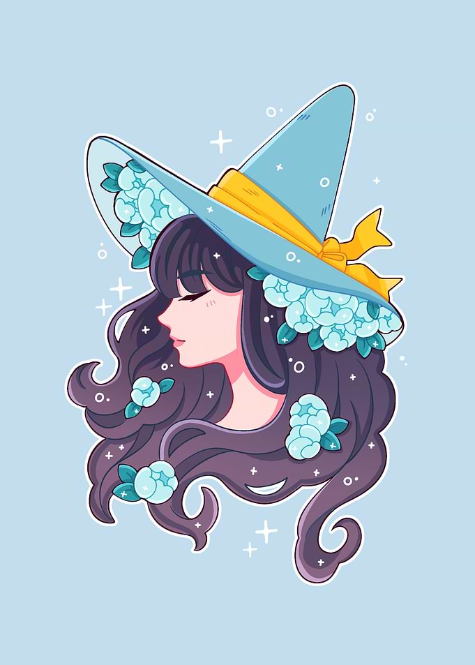 Floral Witch Girl