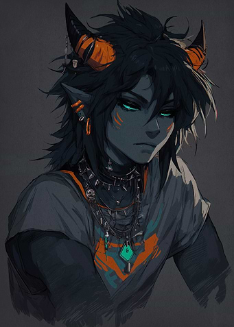 Horned Character Portrait