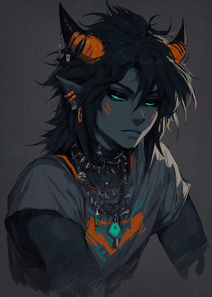 Horned Character Portrait