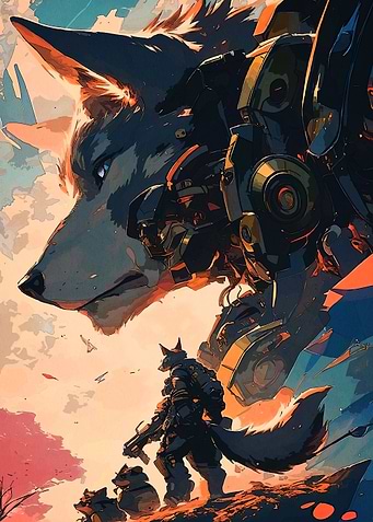 Cyberpunk Wolf Pack