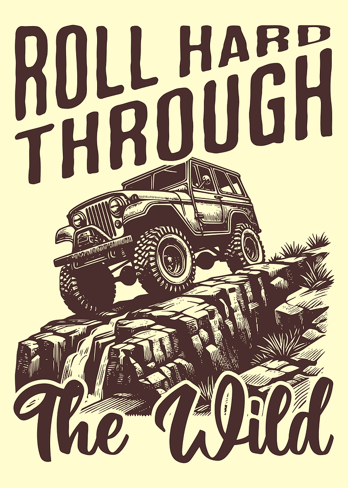 Roll Hard Jeep Off road Adventure for Outdoors