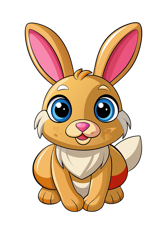Cute Cartoon Bunny Illustration