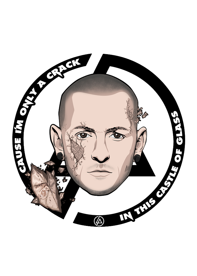 Chester Bennington Castle of Glass Artwork