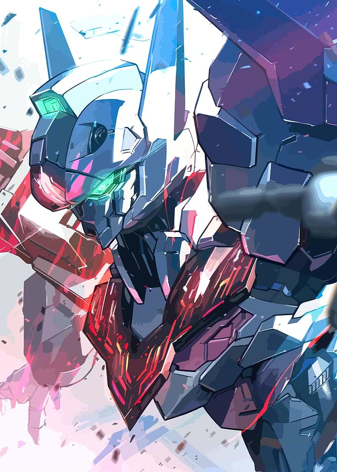 Anime Robot Illustration