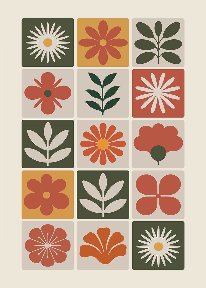 Retro Floral Pattern