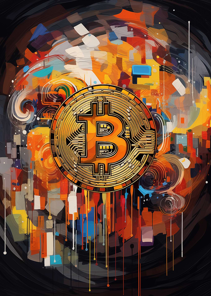 Bitcoin Abstract Art